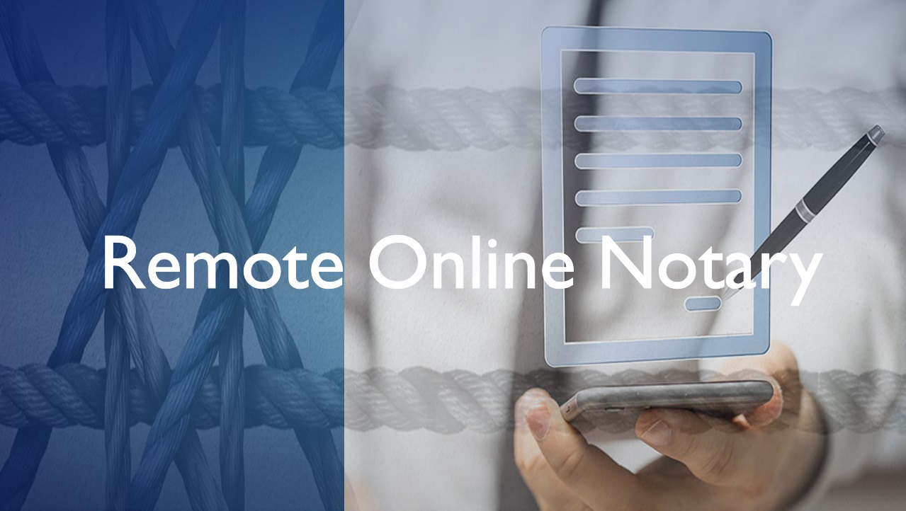 Remote online notary services